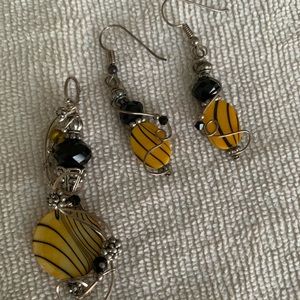 Earrings and Pendant Set